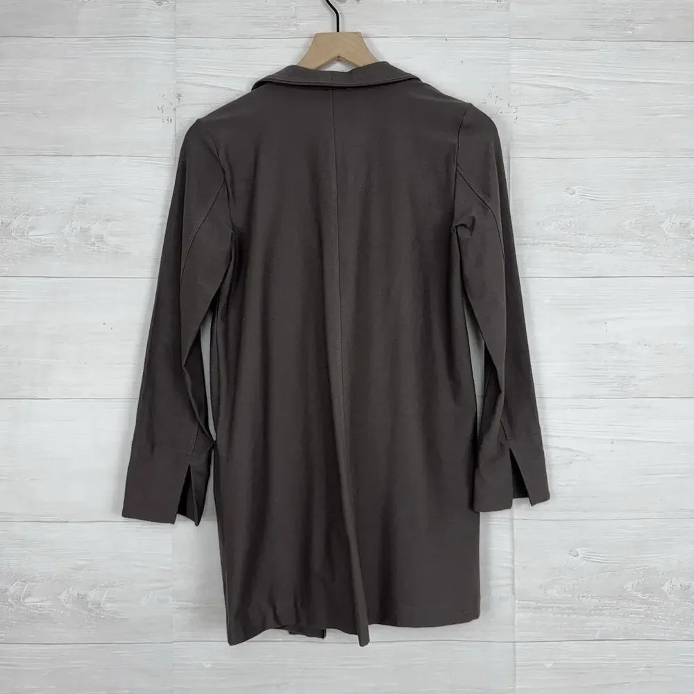 Eileen Fisher Washable Stretch Crepe Kimono Jacket Blazer S Petite Shawl Collar‎